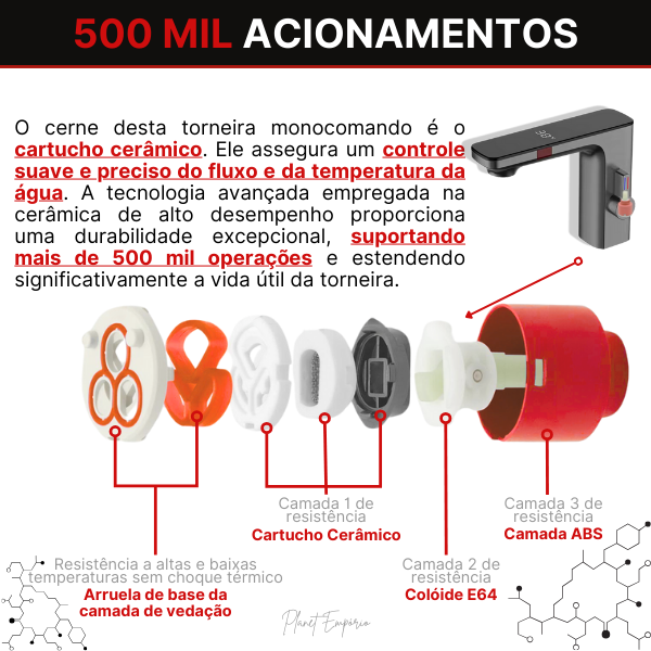 Torneira de Banheiro Sensor Paris - Plaemp