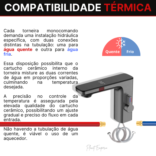 Torneira de Banheiro Sensor Paris - Plaemp