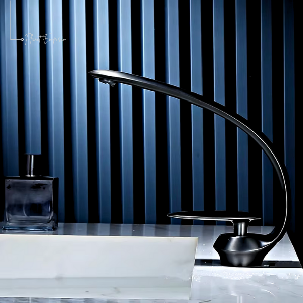 Futuristic Noir Bathroom Tap - Plaemp