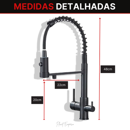 Berlin Pulldown Kitchen Tap with Filter - Plaemp