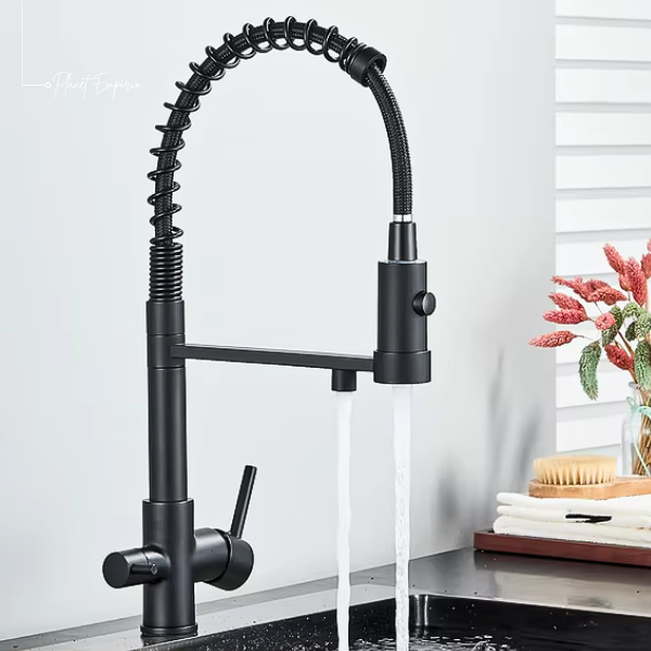 Berlin Pulldown Kitchen Tap with Filter - Plaemp