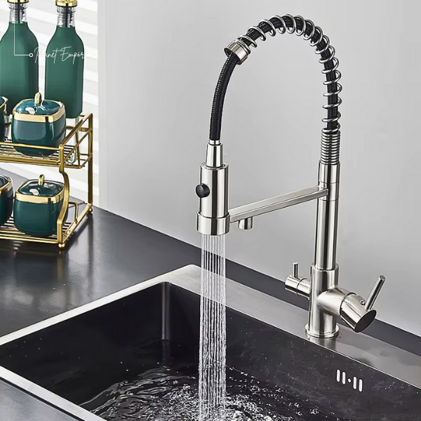 Berlin Pulldown Kitchen Tap with Filter - Plaemp