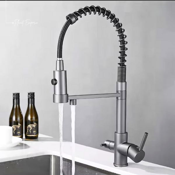 Berlin Pulldown Kitchen Tap with Filter - Plaemp