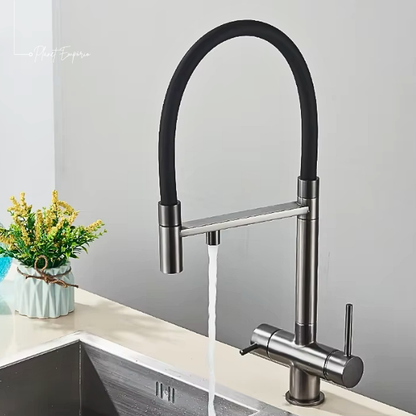 Stockholm Pulldown Kitchen Tap with Filter - Plaemp