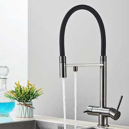 Stockholm Pulldown Kitchen Tap with Filter - Plaemp