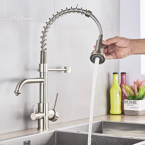 Toronto Pulldown Kitchen Tap with Filter - Plaemp