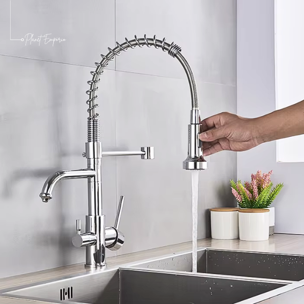 Toronto Pulldown Kitchen Tap with Filter - Plaemp