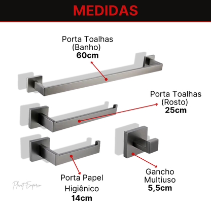 Bathroom Accessories Kit Single Berlin (GB) - Plaemp