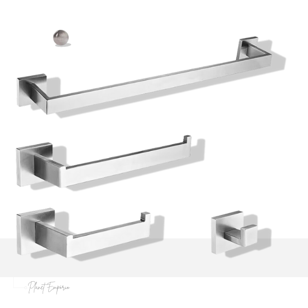 Bathroom Accessories Kit Single Berlin (BN) - Plaemp