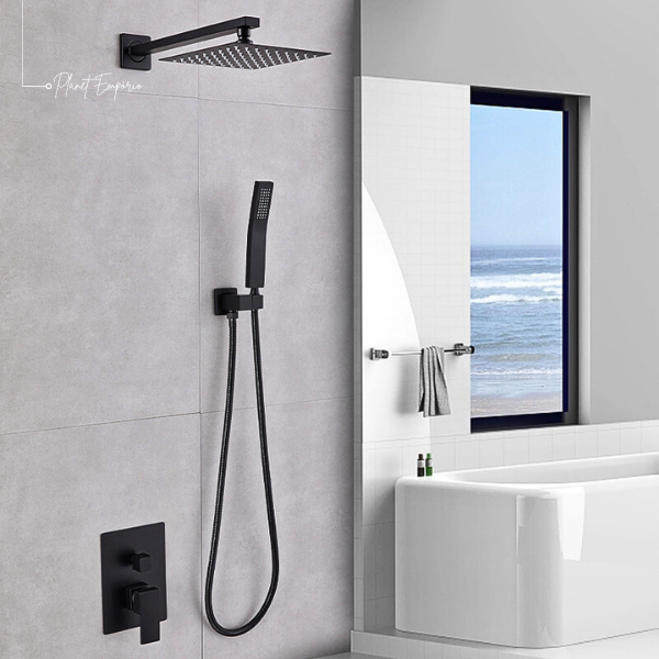 Wall-Mounted Shower and Hand Shower with Dual Function Valve Stockholm - Plaemp