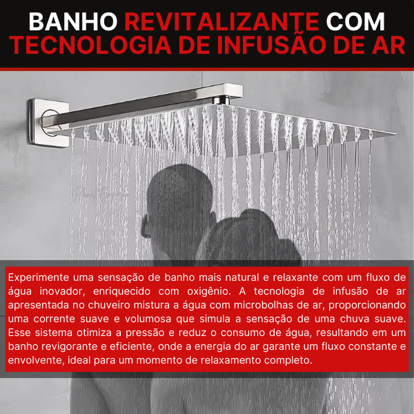 Wall-Mounted Shower and Hand Shower with Dual Function Valve Berlin - Plaemp