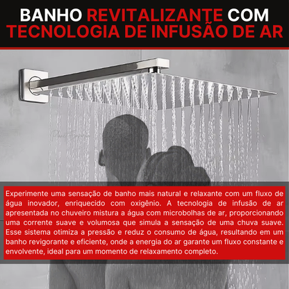 Wall-Mounted Shower and Hand Shower with Dual Function Valve Berlin - Plaemp