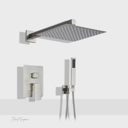 Wall-Mounted Shower and Hand Shower with Dual Function Valve Berlin - Plaemp